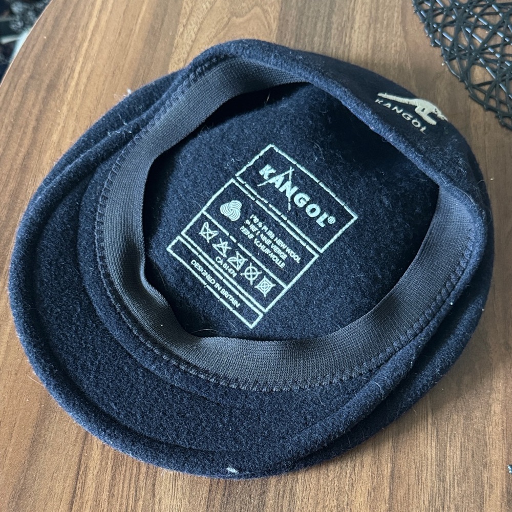 Kangol Classic Black Wool Hat